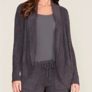 Barefoot Dreams Cozychic Lite Gray Knit Cardigan Women’s XS/S